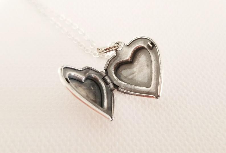 Victorian Heart Locket Necklace, Sterling Silver Locket Pendant, Heart  Locket Necklace, Photo Locket Jewelry, Anniversary Gift for Her - Etsy