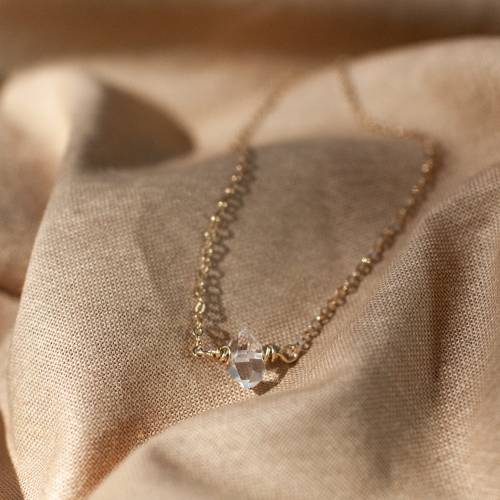 Herkimer Diamond Gemstone Necklace
