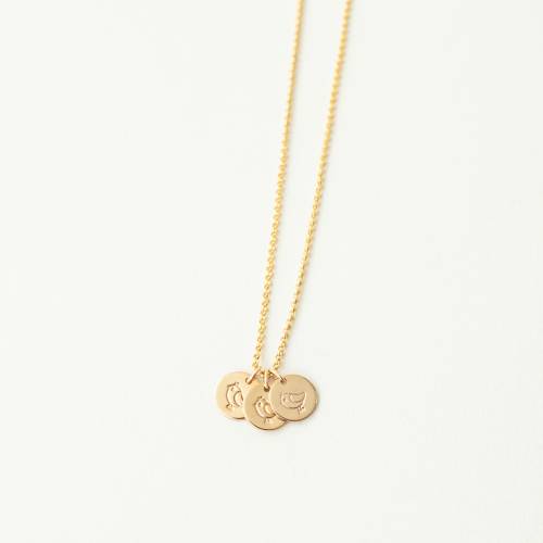 I Hear You Clucking Baby Chicks Mothers Necklace - Pick the Number of Chicks