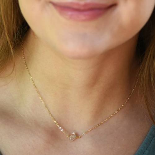 Herkimer Diamond Gemstone Necklace
