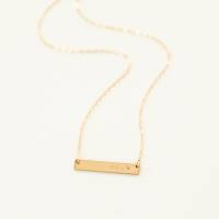 Anniversary Relationship Bar Necklace