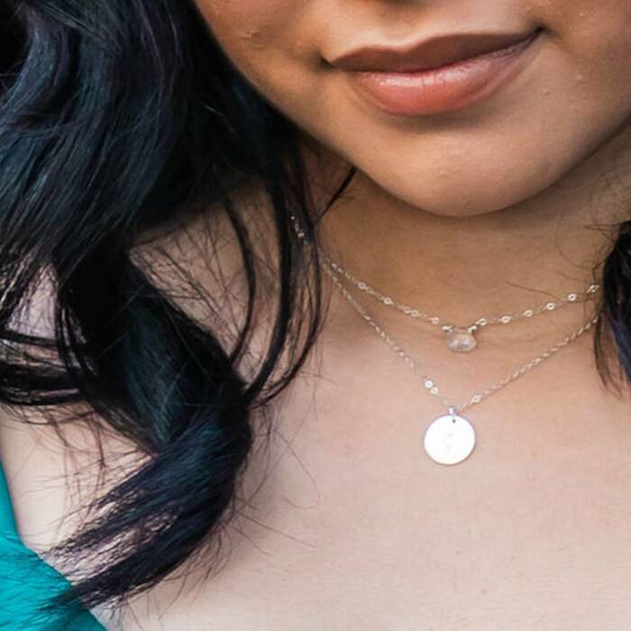 Ampersand 1/2" Mental Health Awareness Necklace - Image 2