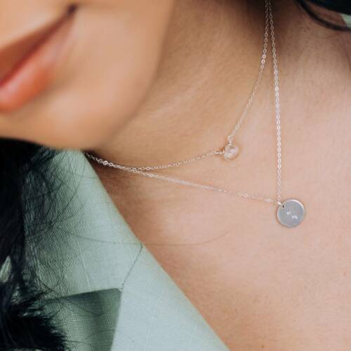 Project Semicolon 13mm Disc Necklace