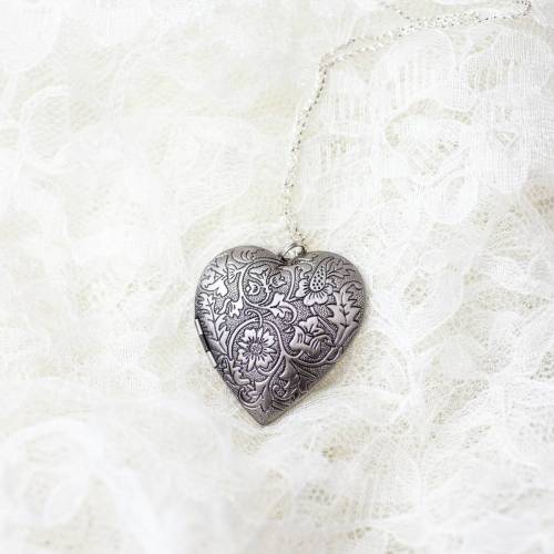 Silver Heart Locket - Choose 0-2 Photos