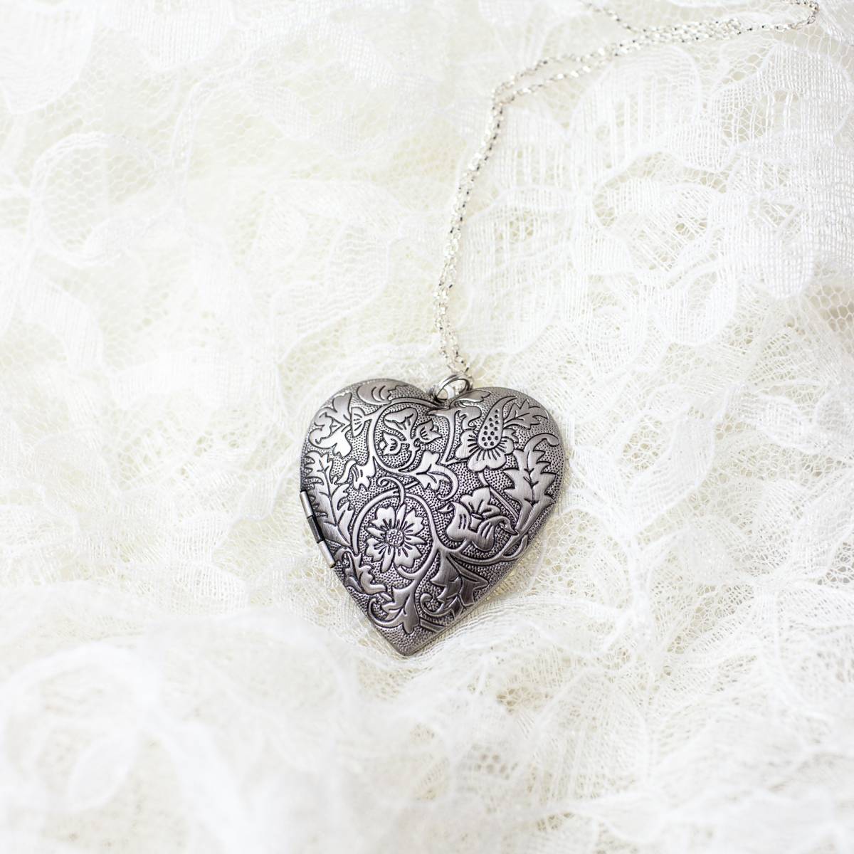 The Addie Locket Necklace is a large 1.5