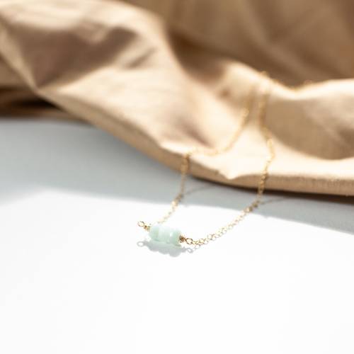 Custom Amazonite Beaded Gemstone Necklace