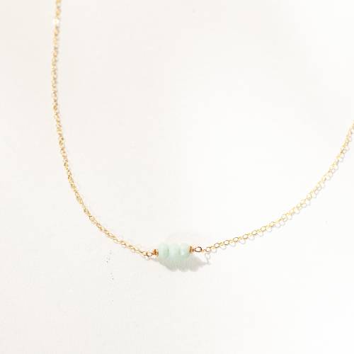 Custom Amazonite Beaded Gemstone Necklace
