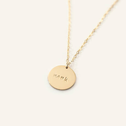 Relationship Disc Anniversary Necklace