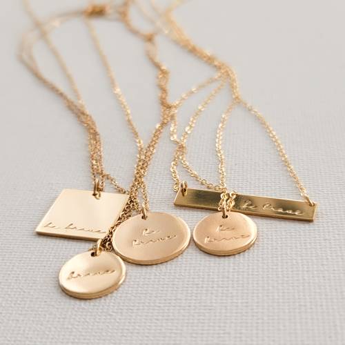 Be Brave Square Necklace - The Still Collection