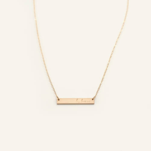 Be Brave Bar Necklace
