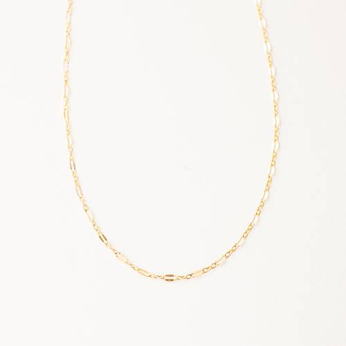 Dainty Lace Long and Short Dapped Chain in Gold and Sterling Silver