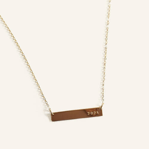 Graduation Bar Necklace