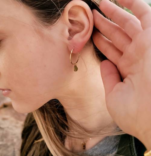 I'll always love you Heart Hoop Earrings