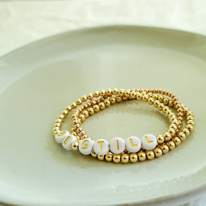 3mm Beaded Bracelet in Gold Filled, Rose Gold Filled and Sterling Silver - Image 5