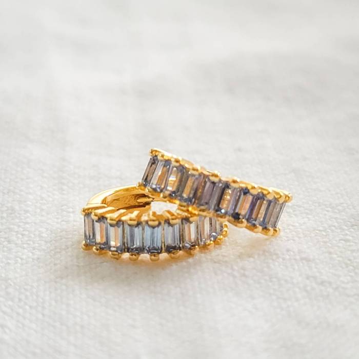 Pave Hoops in Seven Colors - Image 8