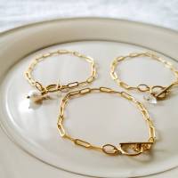 Chunky Toggle Clasp Paper Clip Bracelet - Image 4