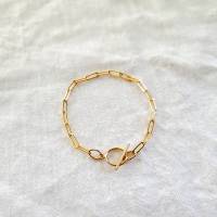 Chunky Toggle Clasp Paper Clip Bracelet - Image 6