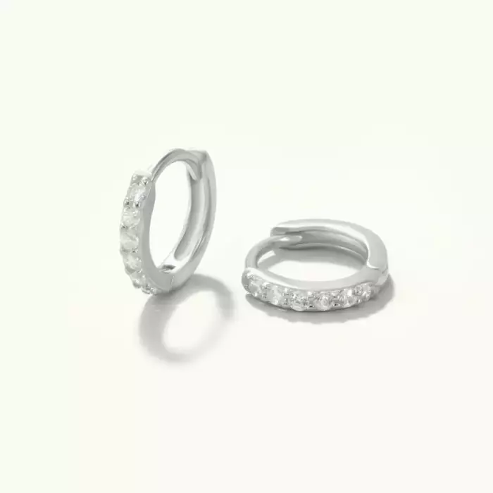 Four Sizes Gold Vermeil and Sterling Silver Hoops - Image 5