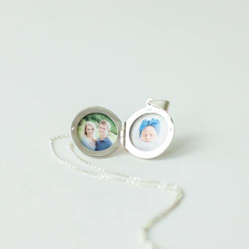 Sterling Silver Photo Heirloom Locket Also in Gold Filled - We can Add Photos