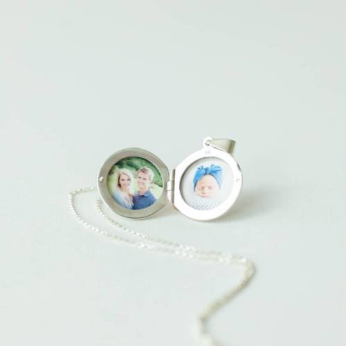 Sterling Silver Photo Heirloom Locket Also in Gold Filled - We can Add Photos