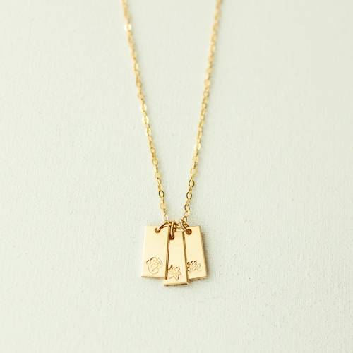 The Emme Stacker Birth Month Tiny Bars - Choose Your Bars Necklace