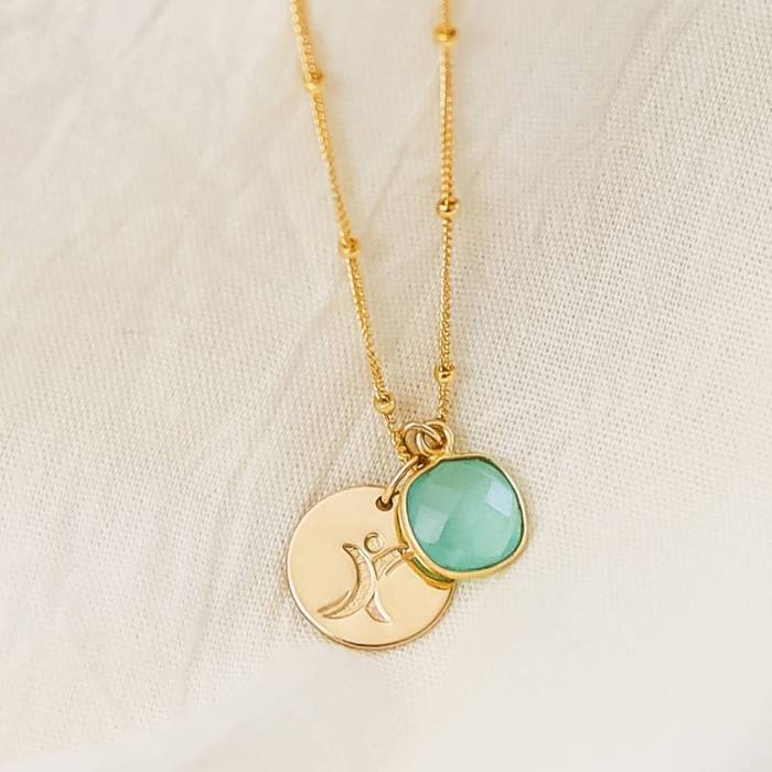 Tourette Syndrome Awareness Gemstone Necklace - Image 8
