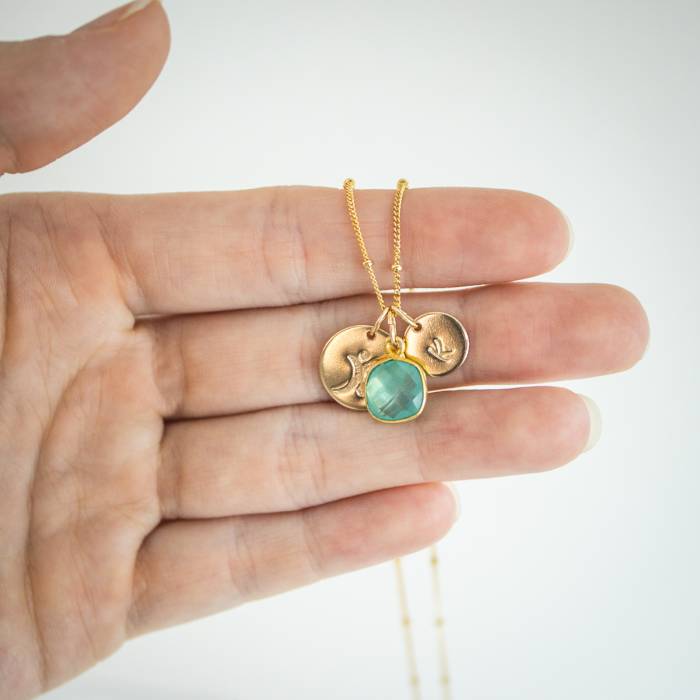 Tourette Syndrome Awareness Necklace on Satellite Chain - Image 6