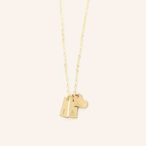 Project Semicolon, Ampersand Tiny Bars and Heart Necklace