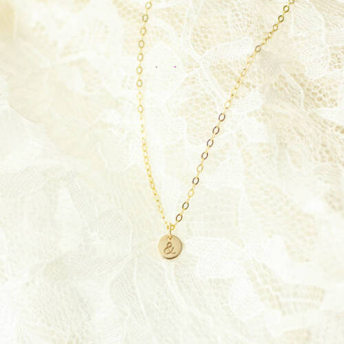 Ampersand 6mm (1/4 inch) Disc Necklace