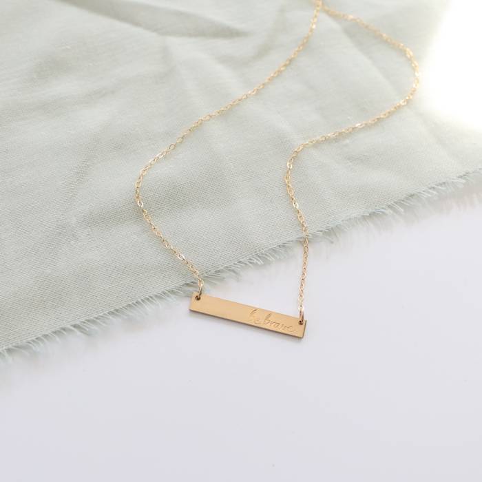 Be Brave Bar Necklace - Image 3