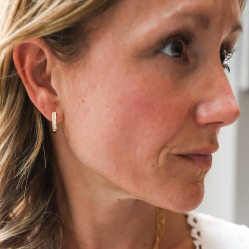 Gatsby Lucky Hoop Earrings