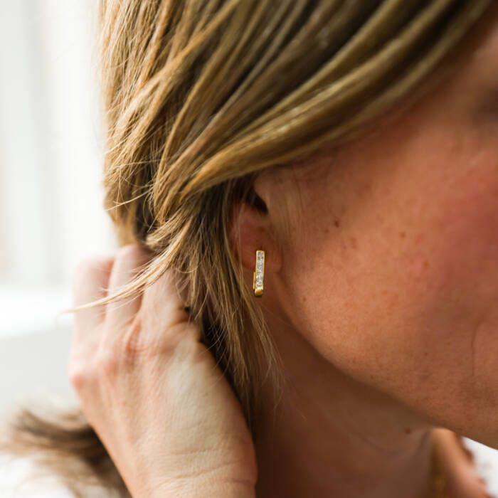 Gatsby Lucky Hoop Earrings - Image 3