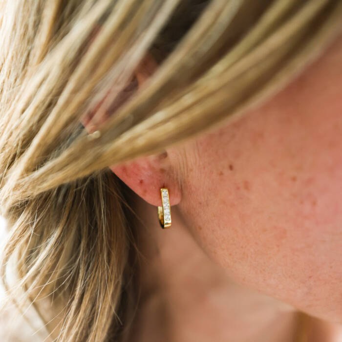 Gatsby Lucky Hoop Earrings - Image 5