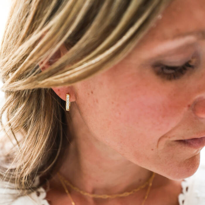 Gatsby Lucky Hoop Earrings - Image 4