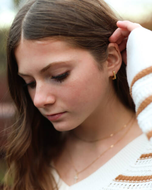 Cubed and Glossy Hoops