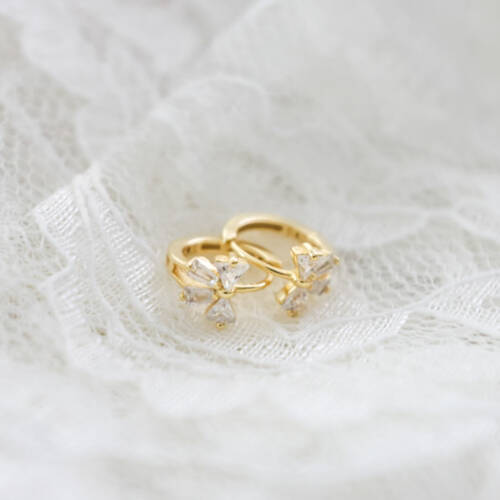 Petite Bow Hoops