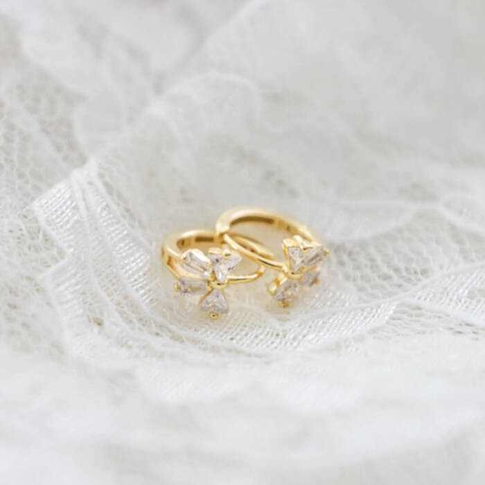 Petite Bow Hoops - Image 2