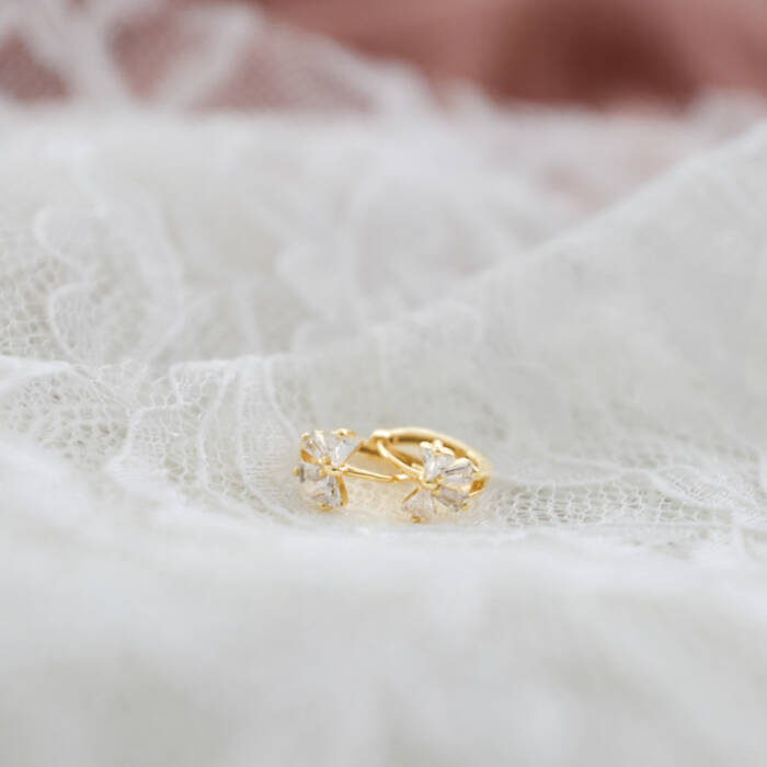 Petite Bow Hoops - Image 5
