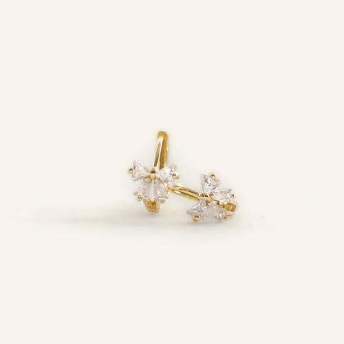 Petite Bow Hoops