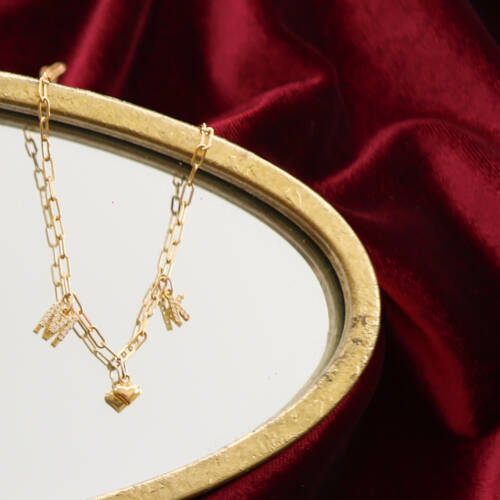 I Love You Relationship Initial Necklace