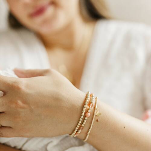 Custom Beaded Bar Bracelet - Pick Your Charm