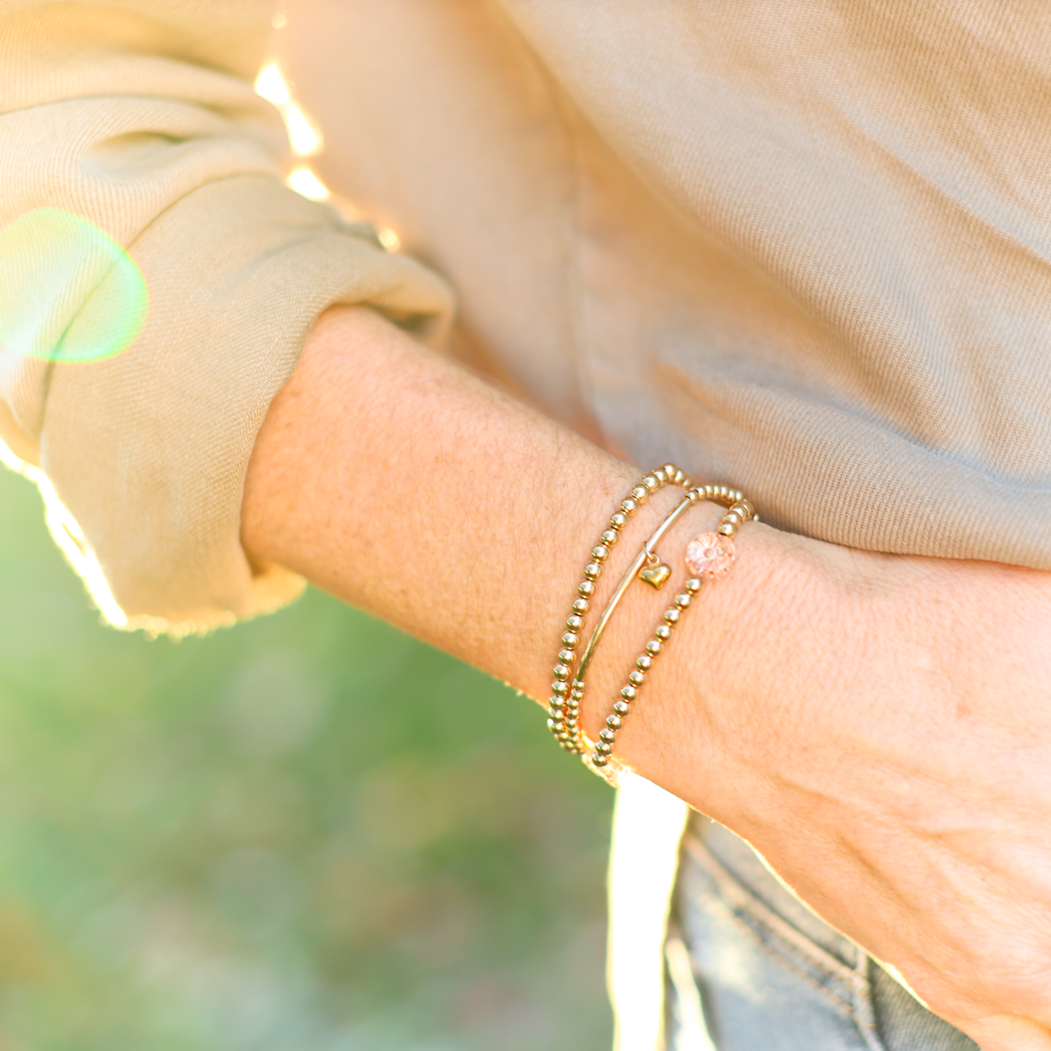 Custom Beaded Bar Bracelet - Pick Your Charm - Image 6