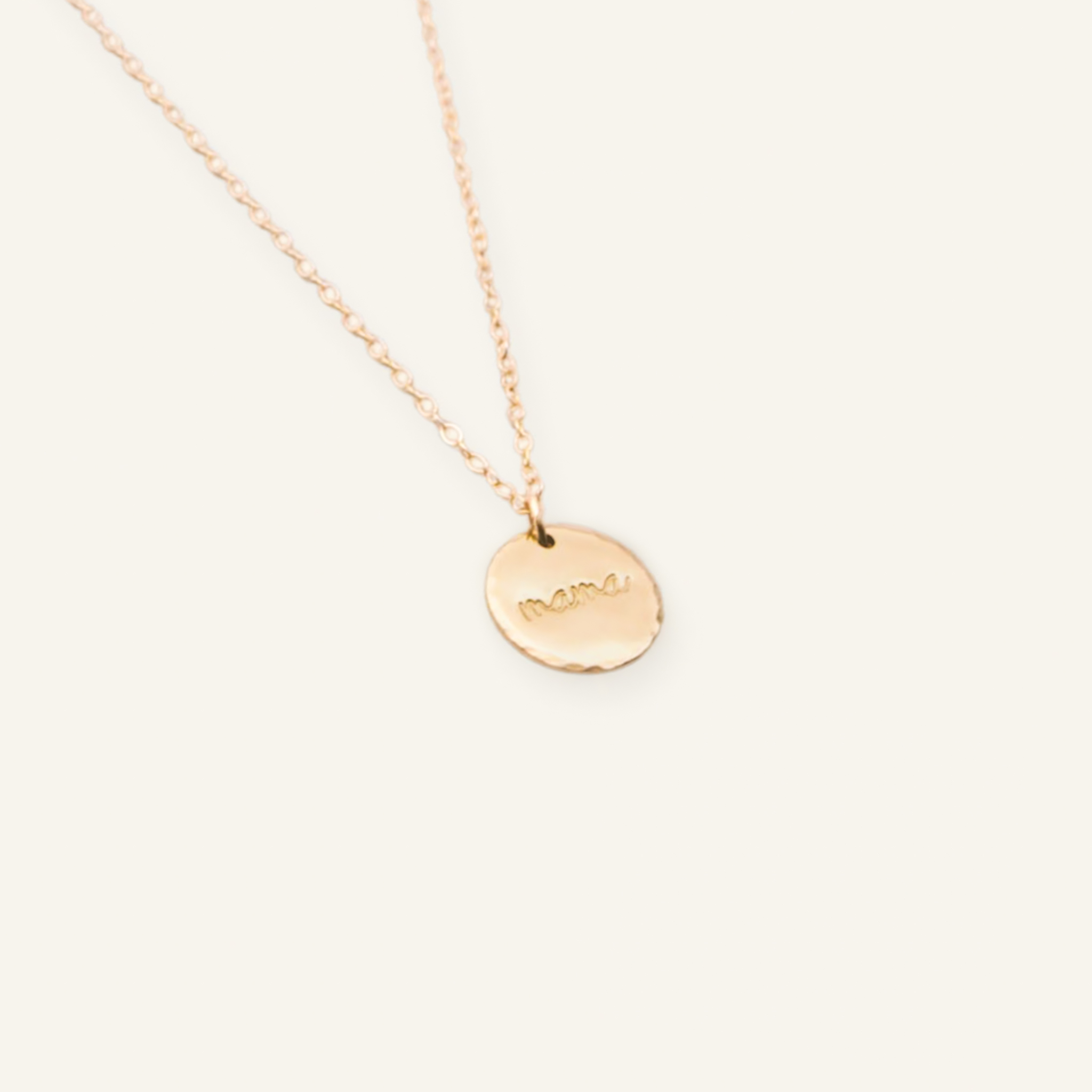Cursive Mama 1/2" (13mm) Disc Necklace