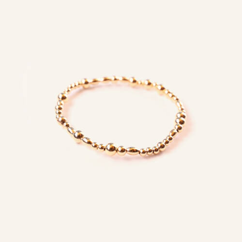A Love Note to You Gold Filled and Sterling Silver Beaded Bracelet