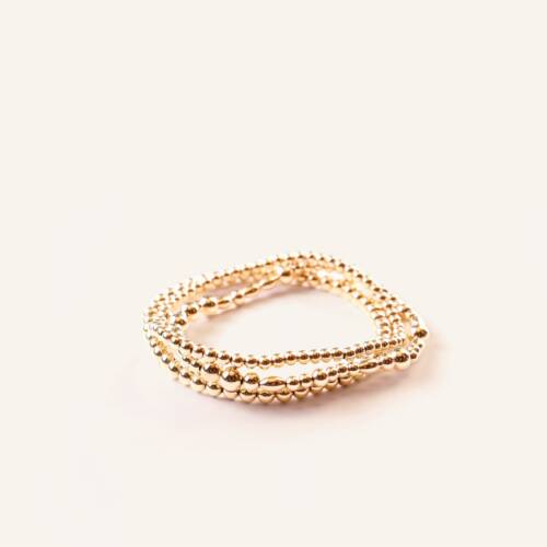 A Love Note to You Gold Filled and Sterling Silver Beaded Bracelet
