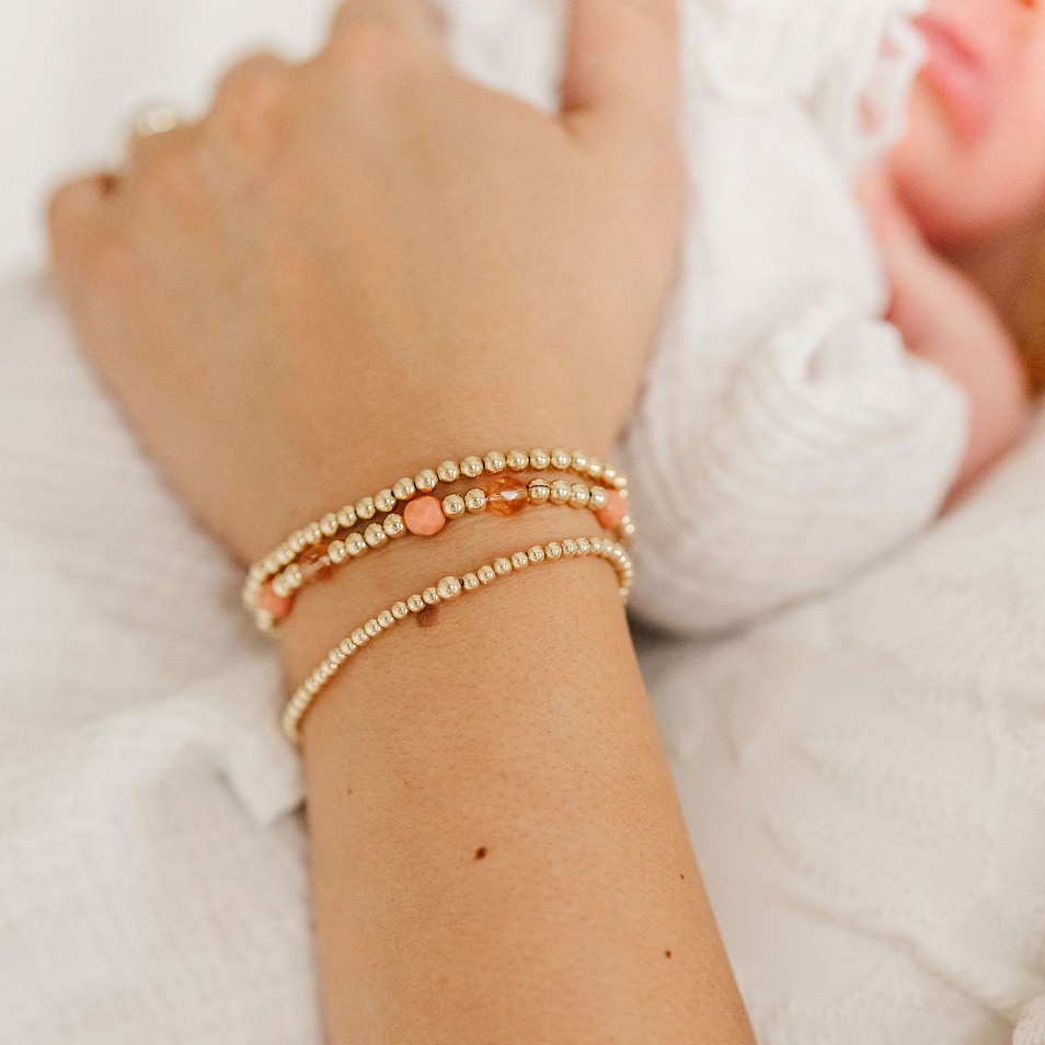Blush & Bloom Bracelet in Blush, Sage or Cream - Image 8